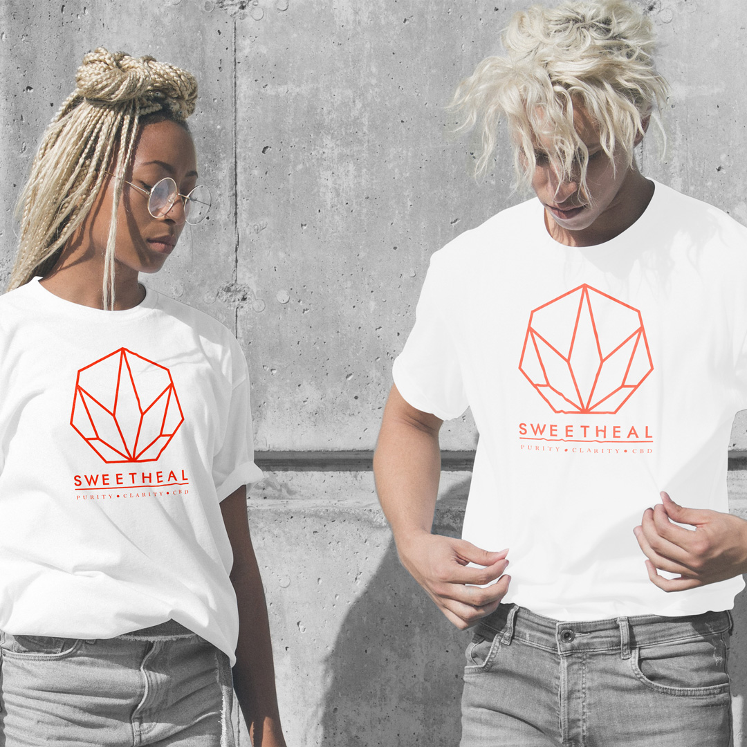 White-Red Hemp T-shirt